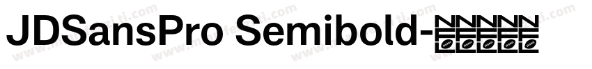 JDSansPro Semibold字体转换